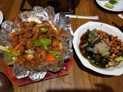 -东来菜馆•手抓海鲜家常菜•海鲜锅贴(鸽子窝店)