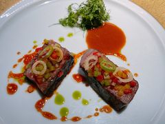 澳洲护林员谷M9+和牛西冷搭配地中海风味佐料-L'ATELIER de Joel Robuchon(外滩18号店)