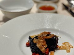 羊肚菌鸡头米葱烧辽参-新荣记(椒江店)