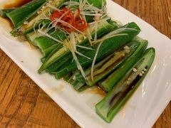 白灼黄秋葵-西域阿里马新疆菜·清真(桂花路店)