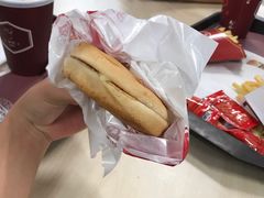 牛肉吉士汉堡-清青快餐厅