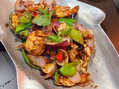 黑椒汁炒海鲜-大头虾越式风味餐厅(光明广场店)