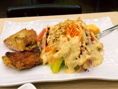 鸡扒鲜果杂菜沙律-佰搭果·广式茶餐厅(西华路店)