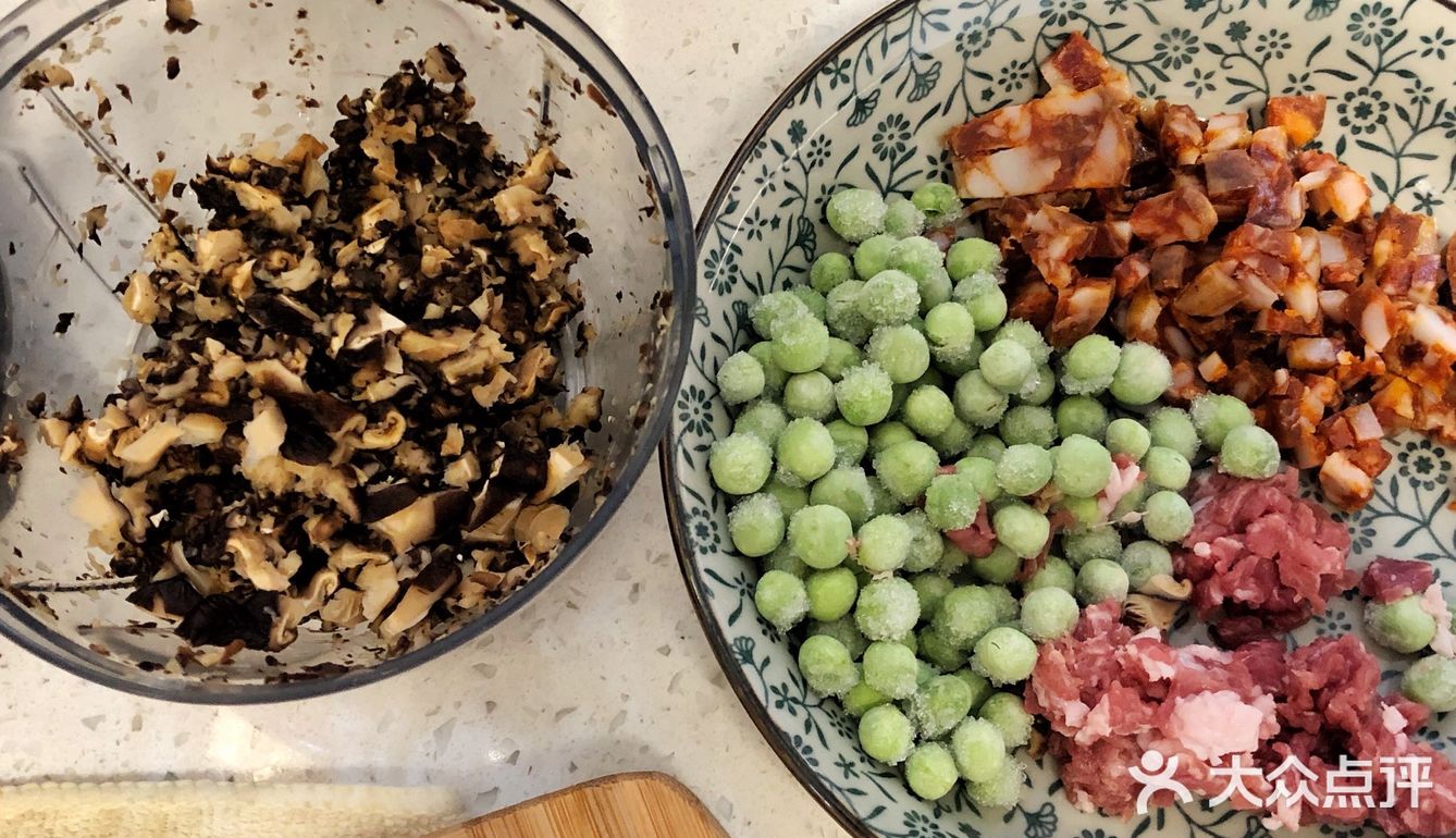 香菇肉肠烧麦（饺子皮版）