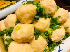 章丘大葱丸子-海派美食·家宴海鲜青岛菜·石锅鲽鱼头(东方城店)