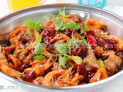 顶好香辣蹄花虾大份-顶好大虾炝锅鱼(长安店)