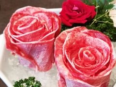 玫瑰雪花牛舌-捞王锅物料理(上海世茂广场店)