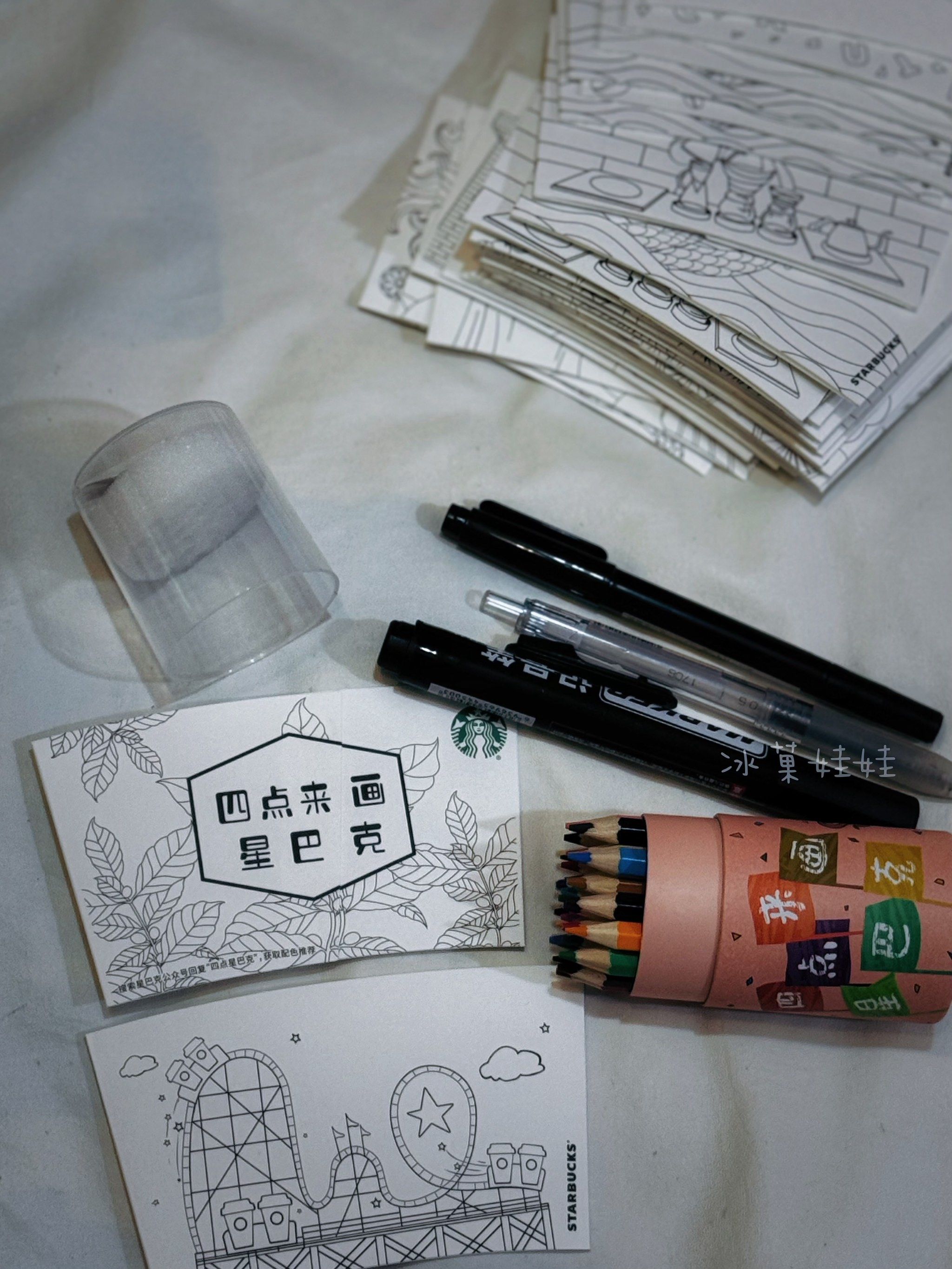 星巴克#四点来画星巴克 星巴克杯套#一起学画画