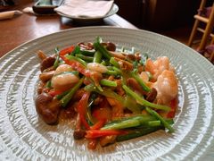 韭菜鲜虾鸡油菌-丽江金茂凯悦臻选酒店-滇香馆