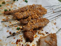 蒜香松板肉-野火鲜货烧烤(河边小院店)