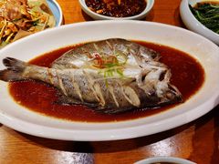 清蒸海鲈鱼-去茶去餐厅(中央大街店)