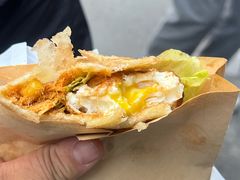-小红车炸蛋葱油饼