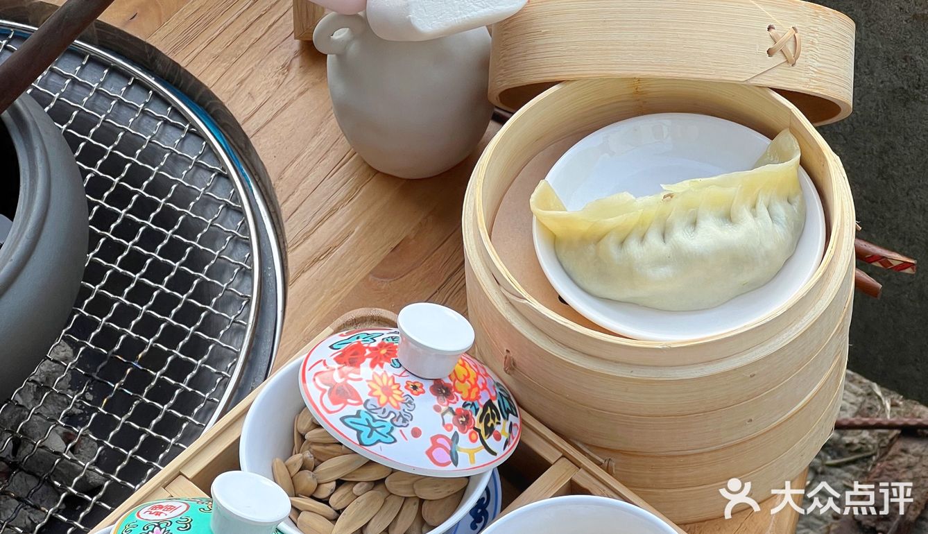 绍兴小桥流水边的围炉煮茶🫖真的好惬意