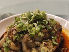 拌茄子-百年粉蒸牛肉