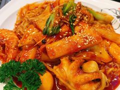 海鲜拉面炒年糕-青松馆韩国料理(香港中路佳世客店)