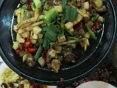 干锅鸡，那是萝卜！-张关合渣(航空大道店)