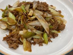 葱爆鲜鹿肉-乔家满族八大碗(流水沟店)