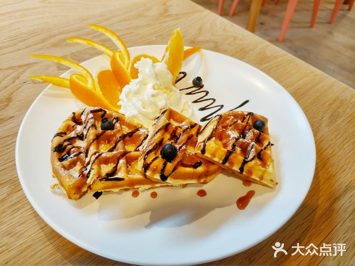 CAT’S MEWSTAR CAFE·喵星球猫屋(晴湾咖啡店)原味奶油华夫饼图片