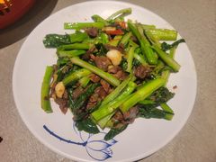 菜心炒鸡杂-林辉家宴·本地家常菜·头牌清远鸡(先锋店)