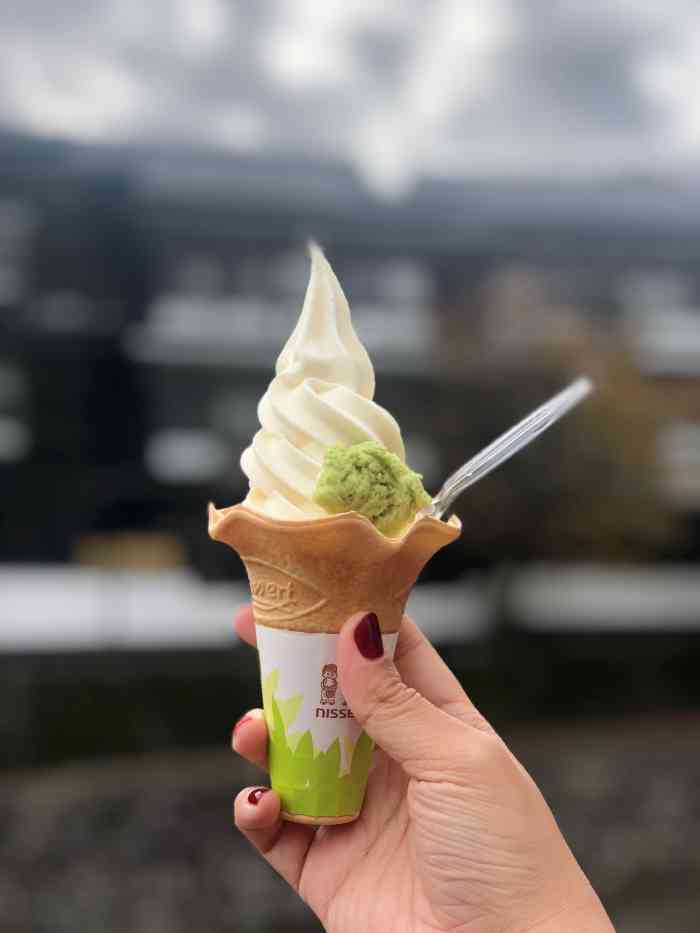 修善寺芥末冰激凌-"修缮寺附近的网红冰激凌店,逛温泉街的时候.