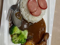 炸鸡腿香肠饭-佰搭果·广式茶餐厅(西华路店)