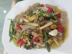 酸菜炒魔芋-汉水缘鲜鱼庄(黄雁村店)