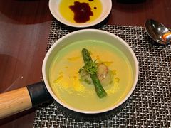 香煎带子芦笋奶油汤-杭州西子湖四季酒店-WL BISTRO西湖餐厅(灵隐路店)