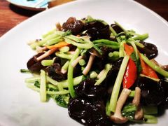 蟹味菇秋耳炒菜心-南山酒肆(南山董事绘店)