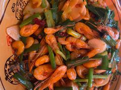 韭菜炒河虾-王万妈卤猪脚(青岩交通路)