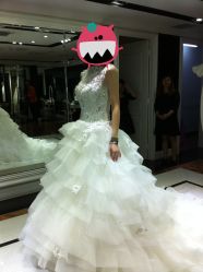 第一套主纱&nbsp;蕾丝-韩国天使嫁衣婚纱礼服馆(上海旗舰店)