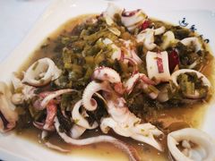 酸菜炒鱿鱼-温岭人家(红花北路店)