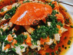 葱油蒸红膏蟹-玫瑰厅上海菜(兴国路店)