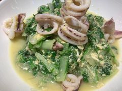 笔管鱼炒小白菜-必点海鲜·鲅鱼水饺(鞍山西道店)