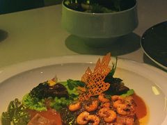 香煎大黄鱼佐羊肚菌青豆泥-翡翠36餐厅(浦东香格里拉店)