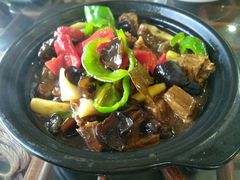 野山笋炖牛腩-呼吸森林·生态农庄农家乐私房菜