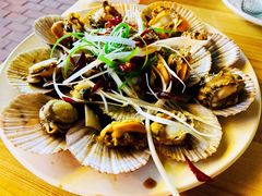 油泼扇贝-1910老鲁味海鲜·戳子肉·青岛菜(金沙滩店)