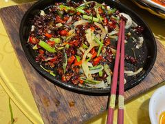 铁板孜然鱿鱼-毛家饭店(拱北店)