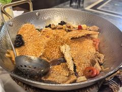肉片锅巴-新川办餐厅