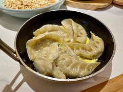 手工黄金野菌煎饺-绿色吴家粥铺(河西天街店)