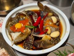 草家招牌酱油蟹-草家酱蟹炭火烤肉店(珲春南路一店)