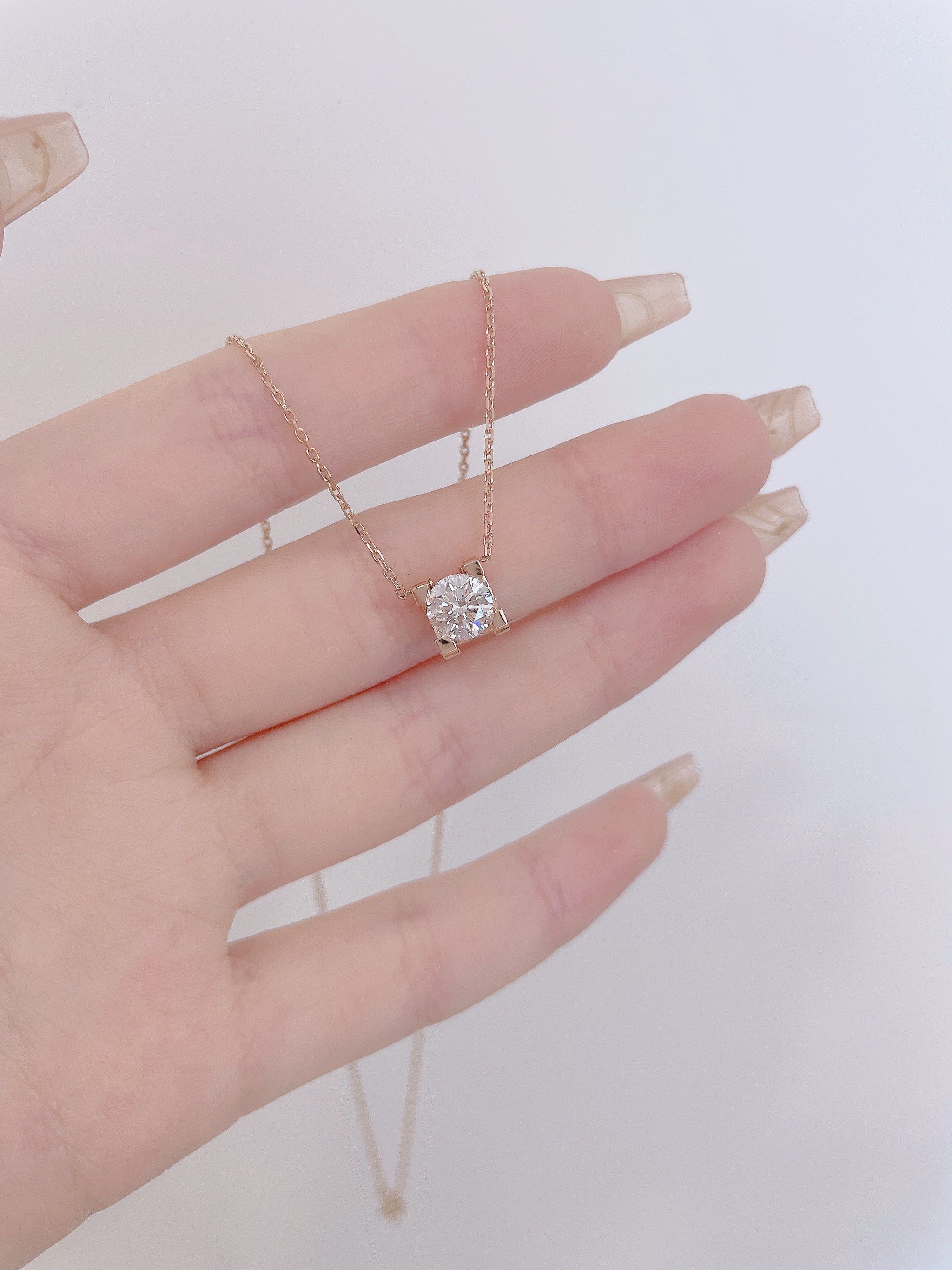 一克拉牛头款项链实拍[加油]