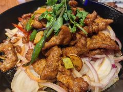 孜然铁板牛肉-纳瓦新疆菜(银都店)