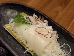 鱿鱼刺身-纹兵卫手打荞麦面日料(虹桥本店)
