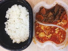 番茄炒蛋蚝油牛肉双拼饭&nbsp;-全家便利店(孩儿巷店)