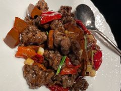 垄椒牛肝菌炒牛腱-杭州临平万丽酒店·万丽轩中餐厅