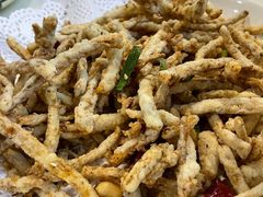 干炸茶树菇-老四川平头酸菜鱼(衙前店)