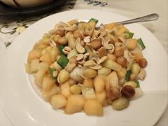 蜜瓜炒三果-沙龙酒家