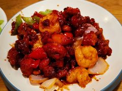 椒香虾仁爆鸡球-陈傻子餐厅(世纪都会店)