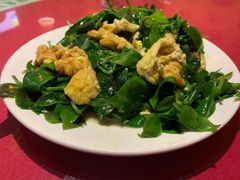 竹叶菜炒蛋-幸福树餐厅