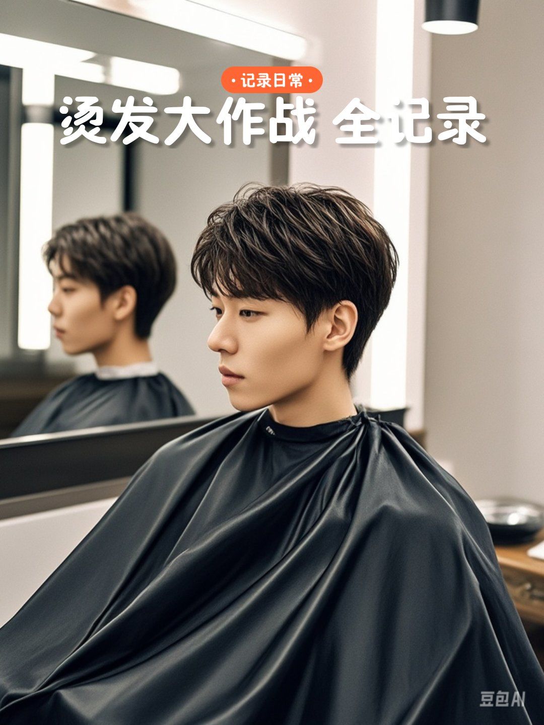 男生卷发烫发男士发型